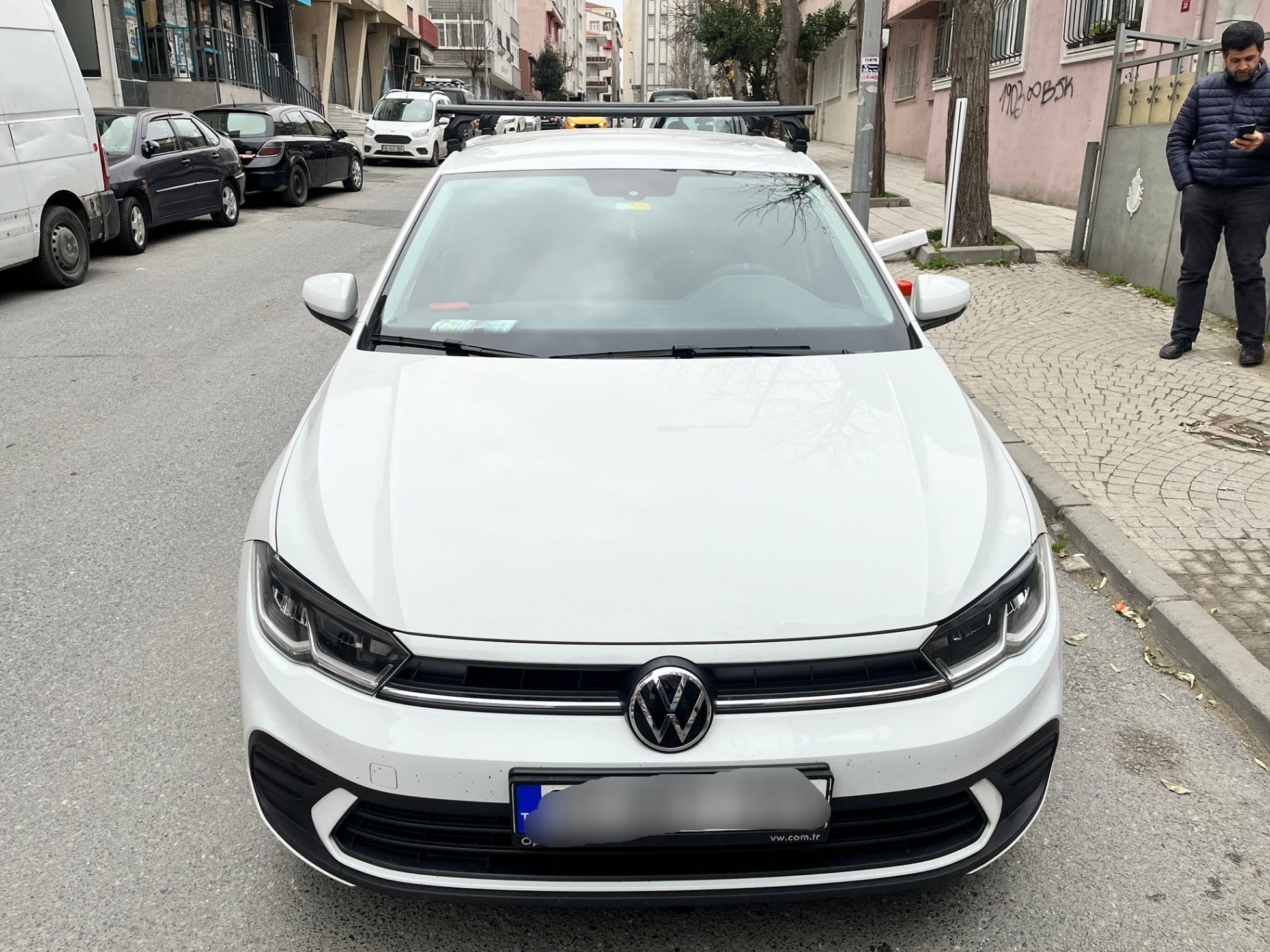 For Volkswagen Polo 5D 2018-Up Roof Rack Cross Bar Metal Bracket Normal Roof Alu Black For Volkswagen Polo 5D 2018-Up Roof Rack Cross Bar Metal Bracket Normal Roof Alu Black